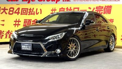 MARK X　マークX　250G　リラックスセレクション　【カスタム】　【低走行】なんと驚異の4万キロ台😆🔥G’ｓ風前後バンパー+社外19インチアルミホイール+社外ヘッドライト・社外スモークテール+ローダウンで雰囲気抜群の1台です😍✨👌車高調を装備でお好きな高さにローダウン可能😁👌ローダウンで雰囲気は大人のカッコ良さが一際目立ちます😍✨　2500cc V6エンジン 203馬力のパワフルな走りをお楽しみ下さい🔥　純正SDナビ🗾地デジフルセグTV📺DVD📀CD💿　Bluetooth📞オーディオ接続可能です🎶　HIDヘッドライト＆LEDフォグランプで見た目も明るさもバッチリです🌟🌛TOKYO店専用HPにて更新中❗ carlifegroup.tokyo.jpで検索🕵️‍♂️🌛【車検2年付】《1年保証》