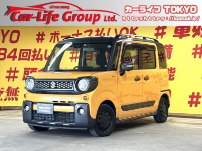 SPACIA GEAR　スペーシアギア　ハイブリッドＸＺ【車検2年付】　年式３１年😲走行6万ｋｍ台が月々３万円台～😍最新の安全機能を備えた軽自動車🎉広い室内空間とアクティブスタイルを融合したＳＵＶな軽ハイトワゴン🤩燃費も驚異のＪＣ０８モード２８．２ｋｍ／Ｌ　両側パワースライドドア＆リアサイドシェード🌞　駐車時や狭い場所での切り返しの時に安心のバックカメラ＆アラウンドビューモニター👀クリアランスソナー装備してます👍🌜TOKYO店専用HPにて更新中❗ carlifegroup.tokyo.jpで検索🕵️‍♂️🌛《1年保証付》