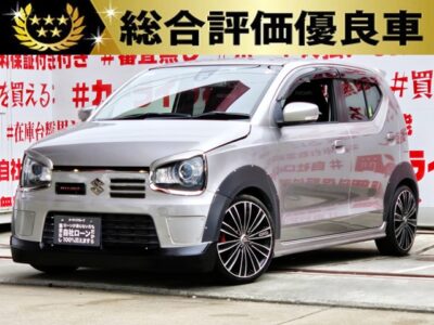 ALTO　アルト　ワークス　【4WD】【総合評価優良車】＂ターボ車＂スポーツタイプの軽自動車の王道🔥福岡店初入庫🌈最高出力６４ｐｓの水冷直列３気筒ＤＯＨＣ１２バルブＩＣターボ🔥レーダーブレーキサポート搭載🎶ギャルソン１６インチＡＷ＆車高調ローダウン＆社外アイライン＆社外オーバーフェンダー＆社外リアスポイラー＆社外マフラー装備済💎カスタム装備多数の他に無い１台✨純正ＳＤナビ🗾ＤＶＤ💿地デジフルセグＴＶ内蔵型📺Ｂｌｕｅｔｏｏｔｈ🎶📞走行中映像視聴可能👀車検２年付🚗福岡店専用HPでも在庫確認可能‼✨ 【carlifegroup.fukuoka.jp/】で検索🕵️‍♂️