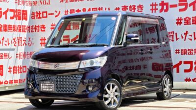 PALETTE　パレットSW　TS　＂ターボ車＂＂人気の低価格ハイトワゴン再入庫＂💎走行距離５万キロ台の低走行車両💎クラリオンＳＤナビ🗾ＤＶＤ📀１セグＴＶ内蔵型📺両側パワースライドドアで楽々開閉🚪ＨＩＤヘッドライト＆フォグランプで夜間も明るく走行💡車検２年付🌈🚗福岡店専用HPでも在庫確認可能‼✨ 【carlifegroup.fukuoka.jp/】で検索🕵️‍♂️