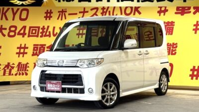 TANTO CUSTOM　タントカスタム　X　【総合評価優良車】【低走行】✨人気の375タントカスタム再入庫✨6万キロ台と低走行な1台です😆💎カロッツェリアメモリーナビ🗾CD・DVD💿Bluetooth🎶📱フルセグＴＶ内蔵型📺左側パワースライドドア機能&左センターピラーレス・開閉楽々で便利🚪乗り降りや荷物の出し入れラクラクです👪明るいHIDヘッドライト＆フォグランプで夜間視野性も抜群🌛TOKYO店専用HPにて更新中❗ carlifegroup.tokyo.jpで検索🕵️‍♂️🌛《1年保証》
