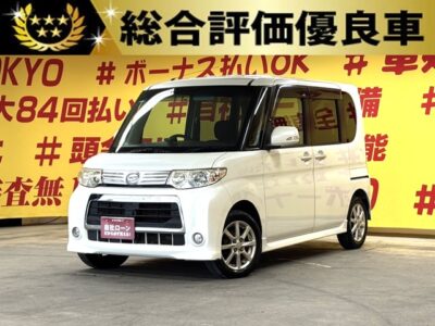 TANTO CUSTOM　タントカスタム　X　【総合評価優良車】【低走行】✨人気の375タントカスタム再入庫✨6万キロ台と低走行な1台です😆💎カロッツェリアメモリーナビ🗾CD・DVD💿Bluetooth🎶📱フルセグＴＶ内蔵型📺左側パワースライドドア機能&左センターピラーレス・開閉楽々で便利🚪乗り降りや荷物の出し入れラクラクです👪明るいHIDヘッドライト＆フォグランプで夜間視野性も抜群🌛TOKYO店専用HPにて更新中❗ carlifegroup.tokyo.jpで検索🕵️‍♂️🌛《1年保証》