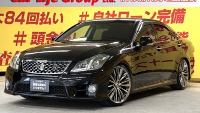 CROWN　クラウン　アスリート【後期型】【カスタム】社外20インチAW✨2500㏄で爽快なドライブ可能です🚀ＥＴＣやクルーズコントロール機能搭載なので高速での長距離運転も楽々🚗夜間走行時に視認性抜群のHIDヘッドライト&フォグライト🔦🚗🌜TOKYO店専用HPにて随時更新中❗ carlifegroup.tokyo.jpで検索🕵️‍♂️🌛《1年保証付》