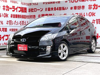 PRIUS　プリウス　Sツーリングセレクション 💎モデリスタハーフ３点エアロ装着済💎夜間でも明るいＬＥＤヘッドライト＆フォグランプ付で視野確保🔦純正ＨＤＤナビ🗾ＤＶＤ📀Ｂｌｕｅｔｏｏｔｈ🎶📱📞フルセグＴＶ内蔵型📺走行中映像視聴可能👀ステアリングスイッチでナビも楽々操作🎶安心のバックカメラ付きで死角が少なく安全に駐車可能📸ＥＴＣ装備で高速道路も快適走行🚗💨燃費はお任せ・ＪＣ０８モードカタログ燃費３０．４ｋｍ／Ｌ🍃月々２万円台～ＯＫ🌈車検２年付🚗福岡店専用HPでも在庫確認可能‼✨【carlifegroup.fukuoka.jp/】で検索🕵️‍♂️