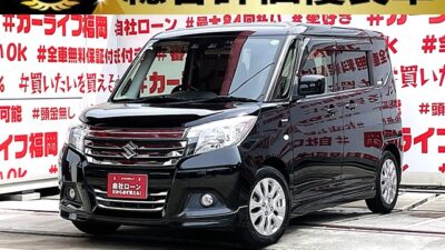 SOLIO  ソリオ  ハイブリッドMX【総合評価優良車】　＂低燃費・スライドドアー💎スズキセーフティーサポート装着車💎＂🍃ＪＣ０８モードカタログ燃費２７．８ｋｍ／Ｌと驚異の燃費性能🍃💎ケンウッドメモリーナビ🗾ＤＶＤ📀Ｂｌｕｅｔｏｏｔｈ📞📱フルセグＴＶ内蔵型📺走行中映像視聴可能👀🌈両側スライドドア＆左側パワースライドドア装備🚪ドライブレコーダー付きで前方安心録画📹長距離走行もクルーズコントロール機能で楽々運転🤗人気のブラックカラー再入庫🎉福岡店専用HPでも在庫確認可能‼✨【carlifegroup.fukuoka.jp】で検索🕵️‍♂️