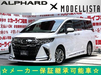 ALPHRD　アルファード　Z　＂現行型４０アルファード・ガソリンエンジンタイプ＂💎フル装備・フルモデリスタパーツ取付車両💎大画面１４インチディスプレイオーディオ🎶大解放の左右独立ムーンルーフ🌞パノラミックビューモニター搭載全周囲もバッチリ確認ＯＫ📹人気装備品・純正デジタルインナーミラー😎後方確認も視界OK😲両側パワースライド・リアパワーゲート・ユニバーサルステップ付のフル電動機能👆高級感を最高に演出・黒革シート/エグゼクティブパワーシート💺大空間の高級サルーンミニバン💎🌈🚗福岡店専用HPでも在庫確認可能‼✨【carlifegroup.fukuoka.jp/】で検索🕵️‍♂️