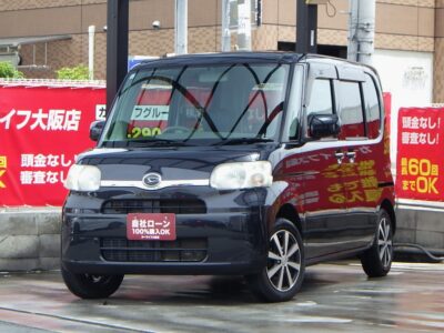タント　X　《ユーザー買取車》　月々1万円台～でお乗りいただけるお得な軽自動車🚗　左側スライドドア&センターピラーレスで圧倒的な開放感🙌　黒革調シートカバーついています💺　とにかくお安くお車お探しの方は必見の1台です👀　🌜大阪店専用HPも要チェック❗carlifegroup.jp で検索🕵️‍♂️　Instagram・Twitter・TikTokも随時更新中❗❗🌛《1年保証付》