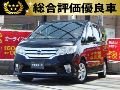 セレナ　ハイウェイスターG　S-ハイブリッド　【総合評価優良車】　《ワンオーナー》　　フルセグTV・DVD視聴可能でBluetoothオーディオ接続可能のナビ付いています📱　両側パワースライドドアで乗り降りも便利🙌　後席はシートバックテーブルやWエアコン、サンシェードなど快適にお乗りいただけます🍃　中央座席がロングスライドできてシートアレンジも多彩💺　ファミリー様にも好評のミニバンです😄　🌜大阪店専用HPも要チェック❗carlifegroup.jp で検索🕵️‍♂️　Instagram・Twitter・TikTokも随時更新中❗❗🌛《1年保証付》