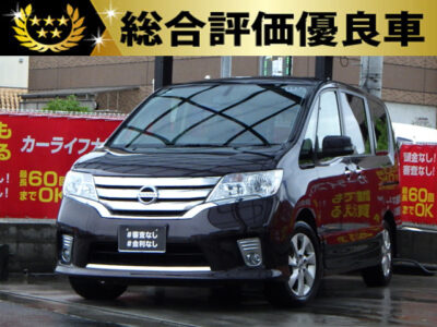 セレナ　ハイウェイスター　S-HV　【総合評価優良車】　ファミリー様に大人気のハイブリッドミニバン🌈　オシャレなオーロラモーブカラー🔯　シートバックテーブルやサンシェード、後席独立で温度調整可能なWエアコンなど後席も快適な空間🧸　純正ナビでBluetoothオーディオも接続可能です🎵　ハイブリッドで燃費も優しいミニバンですね😎　🌜大阪店専用HPも要チェック❗carlifegroup.jp で検索🕵️‍♂️　Instagram・Twitter・TikTokも随時更新中❗❗🌛《1年保証付》