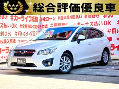 IMPREZA　インプレッサスポーツ　1.6i-L　【総合評価優良車】 　🌈走行距離４万キロ台の低走行車両💎ＭＴ免許が無くても乗れるスポーツ車💎🌈軽快な走りをしてくれる楽しい一台✨カロッツェリアメモリーナビ🗾ＤＶＤ💿１セグＴＶ内蔵型📺アイドリングストップ付🌈リアシートもフラットになるのでラゲッジスペース大容量🌿HIDヘッドライト＆フォグランプ付で夜間走行も視野確保🔦納車時新品タイヤ装着💎車検２年付🚗福岡店専用HPでも在庫確認可能‼✨ 【carlifegroup.fukuoka.jp/】で検索🕵️‍♂️