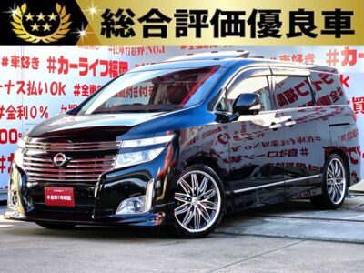 ELGRAND　エルグランド　350ハイウェイスタープレミアム　　【総合評価優良車】　💎ツインムーンルーフ付💎ＷＯＲＫ２０インチＡＷ装着済み💎月々２万円台～ＯＫ✨純正ＨＤＤナビ🗾ＤＶＤ💿Ｂｌｕｅｔｏｏｔｈ📱🎶フルセグＴＶ内蔵型📺高級感溢れるインパネ内装・本革シート装備💺！！両側パワースライドドア機能＆電動リアゲート付で女性でも開け閉め楽々✨７人乗りキャプテンシート・オットマン機能付💎純正電動フリップダウンモニターでリアのエンタメも充実🌈車検２年付🚗福岡店専用HPでも在庫確認可能‼✨ 【carlifegroup.fukuoka.jp/】で検索🕵️‍♂️