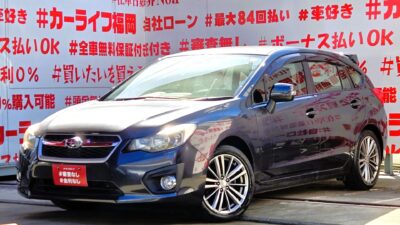 IMPREZA　インプレッサスポーツ　2.0i アイサイト　【4WD】＂走行距離２万キロ台の超低走行車両＂💎ＭＴ免許が無くても乗れるスポーツ車💎アイサイト搭載で衝突回避や渋滞時の運転をサポート🌈軽快な走りをしてくれる楽しい一台✨純正ＳＤナビ🗾ＤＶＤ💿Ｂｌｕｅｔｏｏｔｈ📞フルセグＴＶ内蔵型📺クルーズコントロール付で高速道路での長距離走行も楽々快適🌈リアシートもフラットになるのでラゲッジスペース大容量🌿フォグランプ付で夜間走行も視野確保🔦車検２年付🌈🚗福岡店専用HPでも在庫確認可能‼✨ 【carlifegroup.fukuoka.jp/】で検索🕵️‍♂️