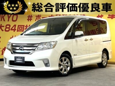 SERENA　セレナ　ハイウェイスター　S-HV 【総合評価優良車】　【車検2年付】5万㎞台😆　純正SDナビ🗾DVD📀Bluetooth🎶📱📞フルセグＴＶ内蔵型📺フリップダウンモニター付でリアのエンタメも快適に視聴できます📺ワンタッチ👆ボタン式で開閉が可能な両側パワースライドドアー装備搭載🚪Ｗエアコンタイプでリアの温度調整も可能🌀高速走行もストレスなしのビルトインETC&クルーズコントロール🚗後方視界も良好なバックカメラ📷リアサイドシェード付・ＵＶ・プライバシーも安心🌛TOKYO店専用HPにて更新中❗ carlifegroup.tokyo.jpで検索🕵️‍♂️🌛《1年保証》