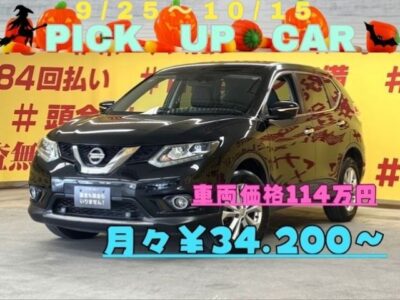 X-TRAIL　エクストレイル　20X　エマージェンシーブレーキパッケージ　✨4WD✨　エマージェンシーブレーキ　前方支援システム✨前方の車両や歩行者を検知しディスプレイや音でドライバーに知らせてくれます😄　全席撥水カプロンシートタイプで汚れや水滴などに強い素材です💺　純正ＨDDナビ装備（フルセグTV📺＆DVD📀視聴可能です！Bluetoothオーディオでスマホからミュージックも流せます！）　豪華な安全装備多数✨エマージェンシーブレーキやバック&サイドカメラ&アラウンドビューモニター&クリアランスソナーつきで安心ドライブが楽しめます✨　アイドリングストップで燃費向上🍀　🌛TOKYO店専用HPにて更新中❗ carlifegroup.tokyo.jpで検索🕵️‍♂️🌛《1年保証》