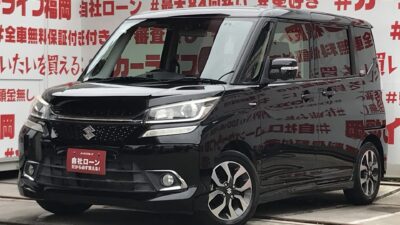 SOLIO　ソリオバンディット　ハイブリッドMV　知らない道も安心な純正メモリーナビ搭載🗾フルセグテレビ📺ハンズフリー機能📞駐車も安心の全方位カメラ📷乗り降り楽チンの両側パワースライドドア😊驚異の燃費性能JC08モード：27.8ｋｍ/ｌ🍃納車時新品タイヤ装着🚗福岡店専用HPでも在庫確認可能‼✨【carlifegroup.fukuoka.jp】で検索🕵️‍♂️