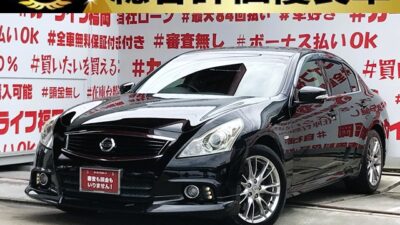 SKYLINE　スカイライン250GTタイプS　”後期型”【総合評価優良車】大人の雰囲気漂うミドルスポーツセダン🚗純正HDDナビ🗾フルセグTV📺CD・DVD再生可能📀夜間走行も安心のHIDヘッドライト＆フォグライト✨スポーツ走行も可能なパドルシフト・革巻きステアリング🏎️NISMOマフラー装着🏎️ハーフレザーシート＆パワーシート装備💺月々2万円台からOK👌福岡店専用HPでも在庫確認可能‼✨ 【carlifegroup.fukuoka.jp/】で検索🕵️‍♂️