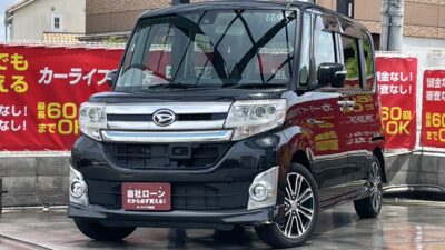 タントカスタム　RS　トップエディション　SAⅡ　《最上級グレード》　ターボエンジン搭載で力強い走り💥　純正8インチナビでBluetoothオーディオやHDMIにも対応しています📱　後席はサンシェードや広いスペースで快適に乗れます👌　両側パワースライドドアで乗り降りも楽々ですね😄　🌜大阪店専用HPも要チェック❗carlifegroup.jp で検索🕵️‍♂️　Instagram・Twitter・TikTokも随時更新中❗❗🌛《1年保証付》