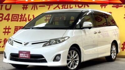 ESTIMA　エスティマ　アエラスGエディション【特別仕様車】【中期型】【車検２年付】 ケンウッドメモリーナビで走行中にTV📺DVD視聴可📀　Bluetooth接続でお好きな音楽をお聞きになれます🎵　セカンドシート豪華オットマン&フリップダウンモニター付なので後部座席の方も快適です💺　HIDヘッドライトで夜間走行時も明るく走りやすいです🔦　3列目シートは床下に収納可能なため荷室に沢山のお荷物積み込み可能です✨ファミリーでレジャーやアウトドアにおすすめの１台です🌈✨TOKYO店専用HPにて更新中❗ carlifegroup.tokyo.jpで検索🕵️‍♂️🌛《1年保証》
