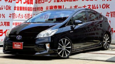 PRIUS　プリウス　S【後期型】【カスタム】【ユーザー買取車】　💎社外１８インチＡＷ＆新品車高調ローダウン＆モデリスタＦ/Ｒハーフエアロ装着済💎🍃低燃費🍃Ｅｃｏ・ＪＣ０８モード・カタログ燃費３０．４ｋｍ／Ｌ🍃😲イクリプスＳＤナビ🗾ＤＶＤ💿Ｂｌｕｅｔｏｏｔｈ🎶📱📞フルセグＴＶ内蔵型📺走行中映像視聴可能👀🚗福岡店専用HPでも在庫確認可能‼✨ 【carlifegroup.fukuoka.jp/】で検索🕵️‍♂️
