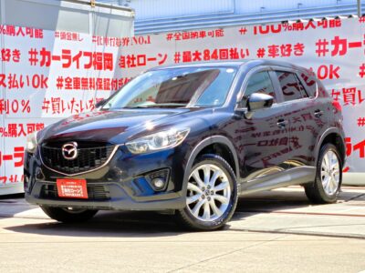 CX-5　XD Lパッケージ　＂クリーンディーゼルエンジン・クロスオーバーＳＵＶ💎走行距離４万キロ台の低走行車両💎レザーシート＆シートヒーター＆パワーシートで快適💺ストラーダＨＤＤナビ🗾ＤＶＤ💿Ｂｌｕｅｔｏｏｔｈ📞フルセグＴＶ内蔵型📺走行中映像視聴可能👀カロッツェリアサブウーファー付で音響も抜群🎶アイドリングストップ機能付・ＪＣ０８モード・カタログ燃費１８．６ｋｍ／Ｌ🍃運転支援サポート・ＲＶＭ（リアビークルモニタリングシステム）✨高速も楽々運転・クルーズコントロール機能🚗月々３万円台～ＯＫ✨納車時新品タイヤ装着🌈車検２年付🚗福岡店専用HPでも在庫確認可能‼✨ 【carlifegroup.fukuoka.jp/】で検索🕵️‍♂️