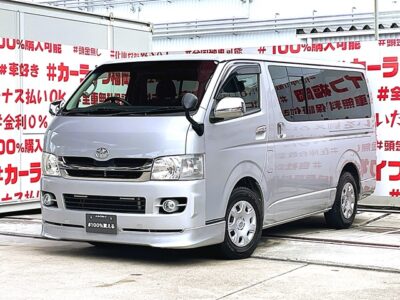 REGIUS ACE　レジアスエース　ロング・スーパーＧＬ★【２型】【ユーザー買取車】グループ最安値😲大型バンタイプ・月々３万円台～お支払ＯＫ✨社外ナビ🗾ＤＶＤ💿Ｂｌｕｅｔｏｏｔｈ📱📞フルセグＴＶ内蔵型📺走行中映像視聴可能👀フロントハーフスポイラー＆リアルーフスポイラーでワンポイントアクセント🎉ビニール製マット付で荷室も楽々汚れふき取り🌀納車時新品タイヤ装着🌈車検１年付🌈🚗福岡店専用HPでも在庫確認可能‼✨ 【carlifegroup.fukuoka.jp/】で検索🕵️‍♂️