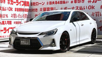 MARK X　マークX　250Ｇ　Sパッケージ　G´ｓ【カスタム】＂ローフォルムミドルスポーツセダン＂✨Ｇ’ｓ専用装備多数！専用フロントエアロバンパー&エアロリアバンパー😎G´ｓ専用セミバケットハーフレザーシート😲💎Ｇ’ｓ専用１９インチＡＷ＆４本出しマフラーでカスタマイズ😊ＴＥＩＮ車高調ローダウン済💎夜間も明るいＨＩＤヘッドライト&ＬＥＤフォグランプ&ＬＥＤデイライト✨💎純正ＨＤＤナビ🗾ＤＶＤ💿Ｂｌｕｅｔｏｏｔｈ🎶📱📞フルセグＴＶ内蔵型📺走行中映像視聴可能🎶💎ドラレコ付スマートルームミラーでいつでも安心録画📹納車時新品タイヤ装着🎉🚗福岡店専用HPでも在庫確認可能‼✨