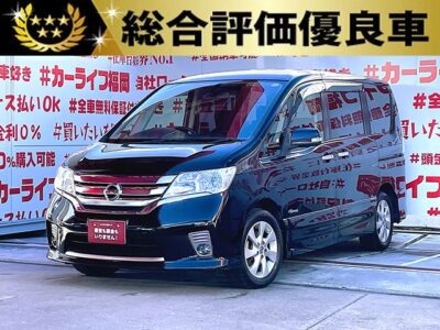 SERENA　セレナ　ハイウェイスター　S-HYBRID【総合評価優良車】＂低価格ハイブリッドミニバン＂月々２２，８００円～ＯＫ👛純正ＳＤナビ🗾ＤＶＤ💿Ｂｌｕｅｔｏｏｔｈ🎶📱📞フルセグＴＶ内蔵型📺走行中映像視聴可能👀Ｗエアコンタイプでリア空調も温度操作ＯＫ👆🚪ウォークスルーで車内の行き来自由自在💺リアサイドシェード付・ＵＶ・プライバシーも安心👀高速走行はクルーズコントロール機能にお任せ・楽々運転🎉ワンオーナー車👆🚗福岡店専用HPでも在庫確認可能‼✨【carlifegroup.fukuoka.jp/】で検索🕵️‍♂️