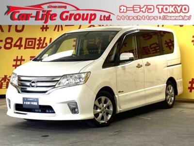 SERENA　セレナ　ハイウェイスター　S-HV 【車検2年付】【タイヤ４本新品】純正SDナビ🗾DVD📀Bluetooth🎶📱📞フルセグＴＶ内蔵型📺フリップダウンモニター付でリアのエンタメも快適に視聴できます📺ワンタッチ👆ボタン式で開閉が可能な両側パワースライドドアー装備搭載🚪Ｗエアコンタイプでリアの温度調整も可能🌀高速走行もストレスなしのビルトインETC&クルーズコントロール🚗後方視界も良好なバックカメラ📷リアサイドシェード付・ＵＶ・プライバシーも安心🌛TOKYO店専用HPにて更新中❗ carlifegroup.tokyo.jpで検索🕵️‍♂️🌛《1年保証》