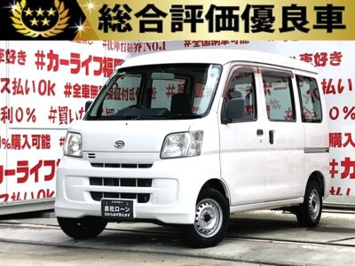 HIJET　ハイゼットカーゴ　スペシャル　✨走行2万ｋｍ弱‼️機能性と利便性にこだわった充実の収納スペースを確保🌈荷物の出し入れ楽々の両側スライドドア👌リアシート収納も可能です😊ナビ装着プランあります🗾黒ナンバー登録可能✨納車時新品タイヤ装着🚗車検2年付🌈福岡店専用HPでも在庫確認可能‼✨ 【carlifegroup.fukuoka.jp】で検索
