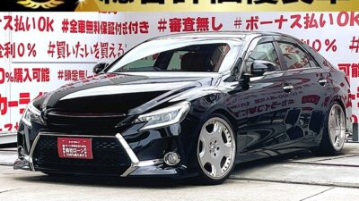 MARK X マークX 250G Fパッケージ【総合評価優良車】【カスタム】🌈人気のブラックカラー🌈"ローフォルムミドルスポーツセダン・中期型G’s仕様"💎G’s専用フロント・リアエアロバンパー装着済💎社外LEDヘッドライト&社外LEDテールレンズ装着💎車高調ローダウン&人気メーカーOZレーシング19インチAW装着でローフォルムカスタム🔥社外品多数装備🔥カロッツェリアナビ🗾DVD📀Bluetooth🎵📲☎フルセグTV内蔵型📺走行中映像視聴可能👀前後ドライブレコーダー付で安心録画📹🌈車検2年付🚗福岡店専用HPでも在庫確認可能‼✨【carlifegroup.fukuoka.jp/】で検索🕵️♂️