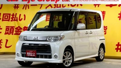 TANTO CUSTOM　タントカスタム　カスタムX　走行５万ｋｍ台低走行車両😆👌人気の375タントカスタム入庫✨低価格ハイトワゴン・スライドドア😲月々1万円台からOK👌センターピラーレス＆左側スライドドア『ミラクルオープンドア』👀大きく開閉可能なので乗り降りや荷物の出し入れ楽々便利👪✨夜間走行も視界良好なＨＩＤヘッドライト&フォグランプ💡✨TOKYO店専用HPにて更新中❗ carlifegroup.tokyo.jpで検索🕵️‍♂️🌛《1年保証》