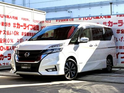 SERENA　セレナ　ハイウェイスターS-HYBRID　🌈ミニバントップクラスの荷室の広さを誇る27セレナ🚗純正SDナビ🗾クルーズコントロール🚗オートパイロット✨アラウンドビューモニター📷快適装備・安全装備すべてが魅力的です😊S-HYBRIDでJC08モード17.2ｋｍ/ｌの低燃費も実現🍃シートアレンジも自由自在のスマートマルチセンターシート💺車検2年付🌈福岡店専用HPでも在庫確認可能‼✨【carlifegroup.fukuoka.jp/】で検索🕵️‍♂️