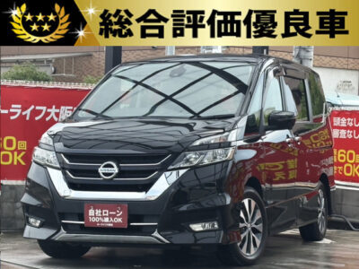 セレナ　ハイウェイスター　【総合評価優良車】　2通りの開き方ができる「デュアルバックドア」🧳　全席にUSB接続端子、シートバックテーブルが付いていてご家族でのお出かけに便利です🔌　マルチセンターシートで8人乗りでありながらもウォークスルー可能💺　アラウンドビューモニターで大きな車の運転が苦手な方でも安心です📷　🌜大阪店専用HPも要チェック❗carlifegroup.jp で検索🕵️‍♂️　Instagram・Twitter・TikTokも随時更新中❗❗🌛《1年保証付》