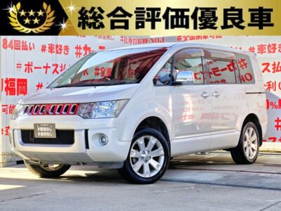 DELICA　デリカD5　Gプレミアム　【総合評価優良車】　【4WD】《上級グレード》アウトドアにうってつけのサブバッテリーシステム搭載車両🏕️両側パワースライドドア＆電動リアゲート付で乗り降り・荷物の積み下ろしも楽々快適🚪４ＷＤ切替モードで悪路走行もお任せ💪高速走行はクルーズコントロールで楽々運転🏁素早いシフトチェンジはパドルシフトにお任せ✨純正メモリーナビ🗾ＤＶＤ💿フルセグＴＶ📺納車時新品タイヤ装着👐車検２年付🚗福岡店専用HPでも在庫確認可能‼✨【carlifegroup.fukuoka.jp/】で検索🕵️‍♂️