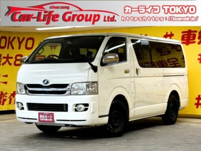 REGIUS ACE　レジアスエース　スーパーＧＬ【２型】　【車検１年付】🔥前席新品シートカバー取り付け済み🔥　純正HDDナビ🗾（CD💿DVD💿ワンセグTV📺）　仕事も街乗りもこの1台にお任せ🎉大きな荷物も出し入れ楽々な両側スライドドア・イージークローザ―付😍👌安心のバックカメラがついて駐車も楽々です🎶TOYOTAミラー一体型ETC装備で高速も楽々🚗✨　🌜TOKYO店専用HPにて更新中❗ carlifegroup.tokyo.jpで検索🕵️‍♂️🌛