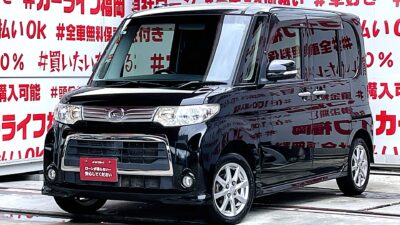 TANTO CUSTOM タント カスタムX 【後期型】✨月々1万円台~OK😲 💎人気の低価格ハイトワゴン・スライドドアー😲💎センターピラーレス&左側パワースライドドアー『ミラクルオープンドア』👀 リアシートアレンジ次第でラゲッジスペースも自在な万能車輌😲 純正HDDナビ🗾DVD📀Bluetooth🎶📱📞フルセグTV内蔵型📺走行中映像視聴可能👀夜間走行も視界良好なHIDヘッドライト&フォグランプ💡納車時新品タイヤ装着🌈車検2年付🌈🚗福岡店専用HPでも在庫確認可能‼✨ 【carlifegroup.fukuoka.jp/】で検索🕵️♂️