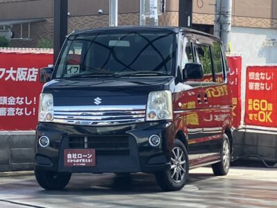 エブリィワゴン　PZターボ　人気の軽自動車 入庫しました😊✨　KENWOOD製ナビで地デジTV・DVD・Bluetooth接続が可能🙆‍♀️✨　バックカメラ付きで駐車も安心でドライブレコーダーも付いています🎵　2列目シートは倒してフルフラット化が可能＆大きな荷物の積み込みもスムーズです😆💫　🌜大阪店専用HPも要チェック❗carlifegroup.jp で検索🕵️‍♂️　Instagram・Twitter・TikTokも随時更新中❗❗🌛《1年保証付》