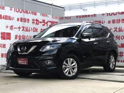 X-TRAIL　エクストレイル20XHV　エマージェンシーブレーキパッケージ　✨ミディアムクラスの本格SUV🚙エマージェンシーブレーキ・踏み間違い衝突防止アシストで安全装備充実👍高速道路、遠出も安心😊純正SDナビ・ETC車載器・車線逸脱警報搭載🗾ハイブリッドで低燃費👌福岡店専用HPでも在庫確認可能‼✨ 【carlifegroup.fukuoka.jp/】で検索🕵️‍♂️