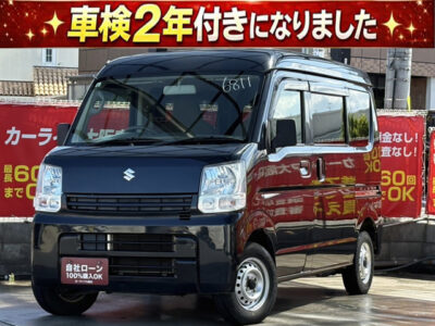 エブリィバン　PC　配送業者さん必見の軽バン🚚　平成30年式💨　後席フルフラットにすれば大容量スペースが確保できるのでお荷物もたくさん載ります🙌　キーレスなのでドアの開け閉めも楽々できます🔑　🌜大阪店専用HPも要チェック❗carlifegroup.jp で検索🕵️‍♂️　Instagram・Twitter・TikTokも随時更新中❗❗🌛《1年保証付》