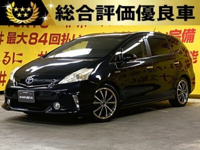 PRIUSα　プリウスα　S　【総合評価優良車】【カスタム】＂人気オプションＭＯＤＥＬＬＩＳＴＡハーフ３点エアロ＆社外18インチアルミ装着＂　純正8インチHDDナビ🗾地デジフルセグTV📺DVD📀走行中視聴可能😆Bluetoothオーディオも接続可能です🎵　ＪＣ０８モード２６．２ｋｍ／Ｌ🍃のカタログ燃費は魅力的です⛽　2列目シートを畳めば広い荷室となるのでたくさんの荷物を積む事ができます📦バックカメラ付きで駐車時も安心👀🌜TOKYO店専用HPにて更新中❗ carlifegroup.tokyo.jpで検索🕵️‍♂️🌛《1年保証付》