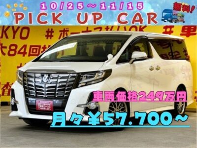 ALPHRD　アルファード　250S　【総合評価優良車】　✨ワンオーナー✨　8人乗りモデル！　トヨタ純正SDナビ🗾ワンセグTV📺Bluetoothオーディオでスマホから音楽再生🎶　駐車時に安心のクリアランスソナー&バックカメラ👀　荷物の出し入れなど便利な両側スライドドア！左側電動スライドドア😊　✨車検2年付✨　🌜TOKYO店専用HPにて更新中❗ carlifegroup.tokyo.jpで検索🕵️‍♂️🌛《1年保証付》