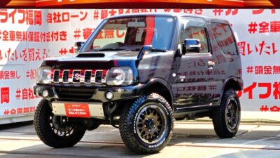 Jimny ジムニー クロスアドベンチャー【特別仕様車】【4WD】【カスタム】【ターボ車】 🌈走行距離3万㌔台の低走行車両🚙カスタムバッチリのJB23系・8型ジムニー🚙💎外装パーツもF・Rショートバンパー・フロントスキットプレート・社外マフラー・リフトアップコイル・レアマイスターLMG MS-9W16インチAW・ホワイトレター付Maxclaw R/Tタイヤ装着済🔥😲カロッツェリアサイバーナビ📺DVD📀Bluetooth📞フルセグTV内蔵型📺走行中映像視聴可能📺レザーシート&シートヒーター付の快適装備🎶月々3万円台~OK🚗福岡店専用HPでも在庫確認可能‼✨ 【carlifegroup.fukuoka.jp/】で検索🕵️♂️