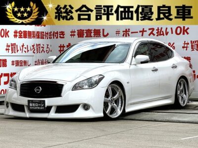 FUGA フーガ　370GT【総合評価優良車】【カスタム】＂フロント大型オプションバンパー装着タイプ＂Ｖ６・３，７００ｃｃ！！💎TANABE Vienna KAIROS 20インチAW＆新品車高調ローダウン済💎驚異の３３３馬力のハイパワーエンジン🔥純正ＨＤＤマルチナビ🗾ＤＶＤ📀Ｂｌｕｅｔｏｏｔｈ🎶📱📞フルセグＴＶ内臓型📺💎高級感溢れるウッド調パネル＆ハーフレザーシート💺クルーズコントロール機能付で楽々高速走行🚗✨内外装美車✨ワンオーナー👆🌈車検２年付🚗福岡店専用HPでも在庫確認可能‼✨ 【carlifegroup.fukuoka.jp/】で検索🕵️‍♂️