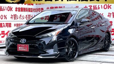 PRIUS プリウス　Ｓ【総合評価優良車】【カスタム】✨モデリスタハーフ３点エアロ💎＂ＵＰ-ＧＲＡＤＥ ＳＴＹＬＥ＂ＴＹＰＥ💎Ｗｏｒｋ・シュバート１９インチＡＷ装着済🔥カロッツェリアナビ🗾ＤＶＤ💿Ｂｌｕｅｔｏｏｔｈ🎶📱📞フルセグＴＶ内蔵型📺走行中映像視聴可能👀明るいＬＥＤヘッドライト💡マダマダ大人気５０型プリウス🚗ＪＣ０８モード・カタログ燃費３７．２ｋｍ／Ｌ🍃😲💎福岡店専用HPでも在庫確認可能‼✨【carlifegroup.fukuoka.jp/】で検索🕵️‍♂️