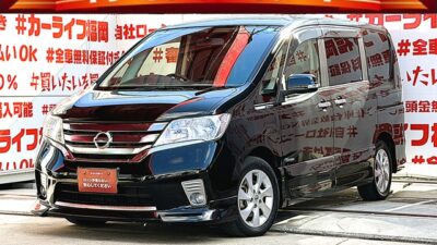 SERENA セレナ ハイウェイスター S-HYBRID Vセレクション【特別仕様車】"低価格ハイブリッドミニバン・フロントリップ リアルーフスポイラー装着済"月々24,100円~OK👛アルパイン8インチナビ🗾DVD💿Bluetooth🎶📱📞フルセグTV内蔵型📺走行中映像視聴可能👀Wエアコンタイプでリア空調も温度操作OK👆🚪ウォークスルーで車内の行き来自由自在💺リアサイドシェード付・UV・プライバシーも安心👀高速走行はクルーズコントロール機能にお任せ・楽々運転🎉納車時新品タイヤ装着🌈車検2年付🌈🚗福岡店専用HPでも在庫確認可能‼✨【carlifegroup.fukuoka.jp/】で検索🕵️♂️