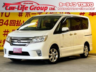 SERENA　セレナ　ハイウェイスター　S-HV 【車検2年付】純正HDDナビ🗾DVD💿Bluetooth🎶📱📞地デジフルセグTV📺バックカメラ付き✨ボタン式で開閉が可能な両側パワースライドドアー装備搭載🚪Ｗエアコンタイプでリアの温度調整も可能🌀高速走行もストレスなしのビルトインETC&クルーズコントロール付き🚗✨マルチセンターシートで様々なシートアレンジが楽しめます😆2列目はシートバックテーブル付き✨🌛TOKYO店専用HPにて更新中❗ carlifegroup.tokyo.jpで検索🕵️‍♂️🌛《1年保証》