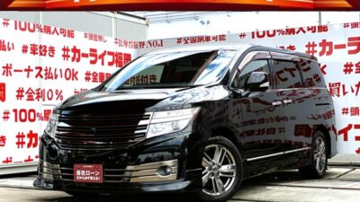 ELGRAND　エルグランド　ライダーブラックライン　黒　本革シート【特別仕様車】💎エルグランドライダーのトップグレード入荷‼️純正HDDナビ🗾地デジフルセグTV搭載📺CD・DVD視聴可📀アラウンドビューモニター・前後障害物センサー付で駐車、車庫入れも安心📷後席はオットマン付きキャプテンシート・両側パワースライドドア・Wエアコンで快適👍車検２年付🚗福岡店専用HPでも在庫確認可能‼✨ 【carlifegroup.fukuoka.jp/】で検索🕵️‍♂️