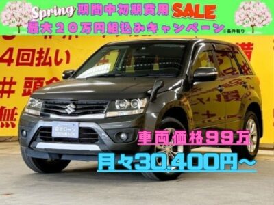ESCUDO　エスクード　XG　【4WD】【総合評価優良車】‘‘本格的な四輪駆動のスズキのSUV車‘‘☆彡　✨🌈嬉しい車検２年付き🌈　😊👌納車時新品タイヤ４本装着✨フロントガラスガラスヒーター・ミラーヒーター・シートヒーター機能搭載で寒い地域にお住まい方にオススメです❄☃❗❗　🎶社外ナビ搭載😁👍地デジフルセグTV❗❗クルーズコントロール機能で高速道路の長距離ドライブも楽々🚗🌛TOKYO店専用HPにて更新中❗ carlifegroup.tokyo.jpで検索🕵️‍♂️🌛《1年保証》