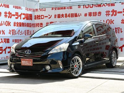 PRIUSα　プリウスα　S Lセレクション【カスタム】💎モデリスタハーフ３点エアロ＆社外１８インチＡＷ装着済💎＂燃費重視のステーションワゴンタイプハイブリッド車＂大容量のラゲッジスペース🧳純正ＨＤＤナビ🗾ＤＶＤ📀Ｂｌｕｅｔｏｏｔｈ🎶📱📞フルセグＴＶ内蔵型📺走行中映像視聴可能👀📌カタログ燃費ＪＣ０８モード２６．２ｋｍ／Ｌ🍃リアシートもリクライニング可能💺車検２年付🌈🚗福岡店専用HPでも在庫確認可能‼✨ 【carlifegroup.fukuoka.jp/】で検索🕵️‍♂️
