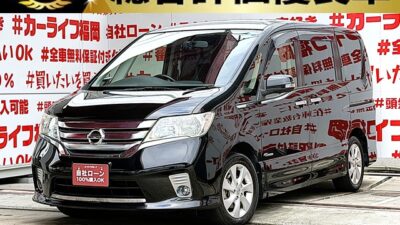 SERENA セレナ ハイウェイスター S-HYBRID Vセレクション【総合評価優良車】【特別仕様車】"低価格ハイブリッドミニバン"月25,300々円~OK👛アルパイン8インチナビ🗾DVD💿Bluetooth🎶📱📞フルセグTV内蔵型📺走行中映像視聴可能👀Wエアコンタイプでリア空調も温度操作OK👆アルパインフリップダウンモニター付📺🚪ウォークスルーで車内の行き来自由自在💺リアサイドシェード付・UV・プライバシーも安心👀高速走行はクルーズコントロール機能にお任せ・楽々運転🎉前後ドライブレコーダ装備・安心録画📹🌈車検2年付🚗福岡店専用HPでも在庫確認可能‼✨【carlifegroup.fukuoka.jp/】で検索🕵️♂️